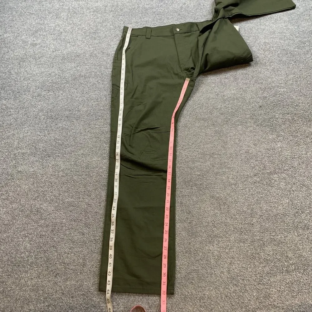Dickies Pants Mens 36 Green Ripstop Range Relaxed Fit Cotton Utility Work